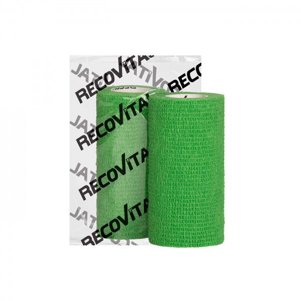 RECOVET Bandaż kohezyjny zielony 10 cm x 4,5 m
