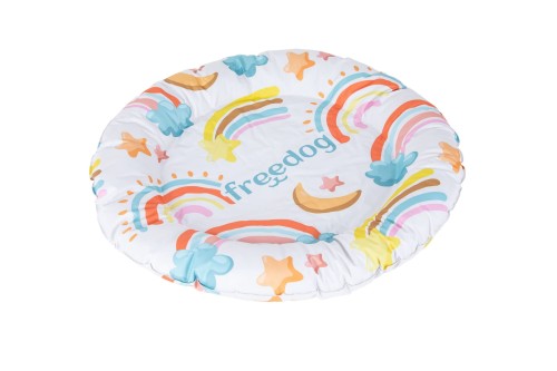 FREEDOG MATA CHŁODZĄCA DLA PSA DONUT RAINBOW 71 cm