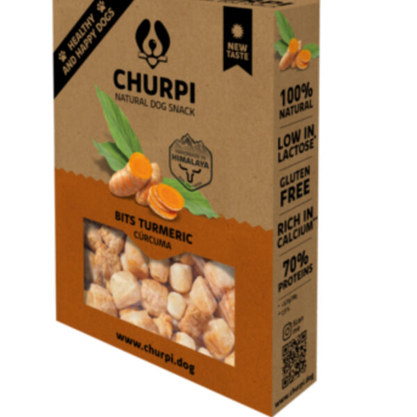 Przysmak z sera himalajskiego dla psa z kurkumą Churpi Bits (70g)