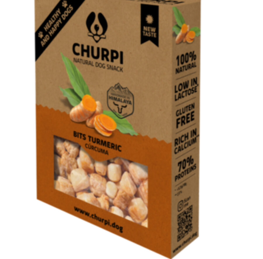 Przysmak z sera himalajskiego dla psa z kurkumą Churpi Bits (70g)