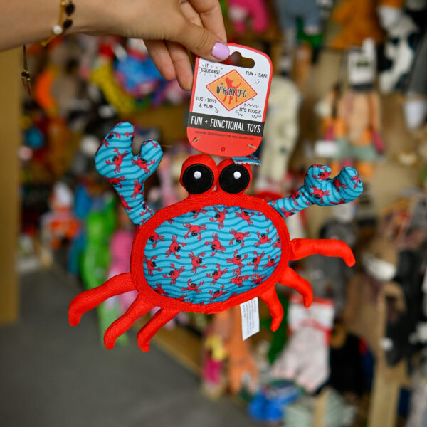 The Worthy Dog – Crab Toy mały krab z podwójnym szwem