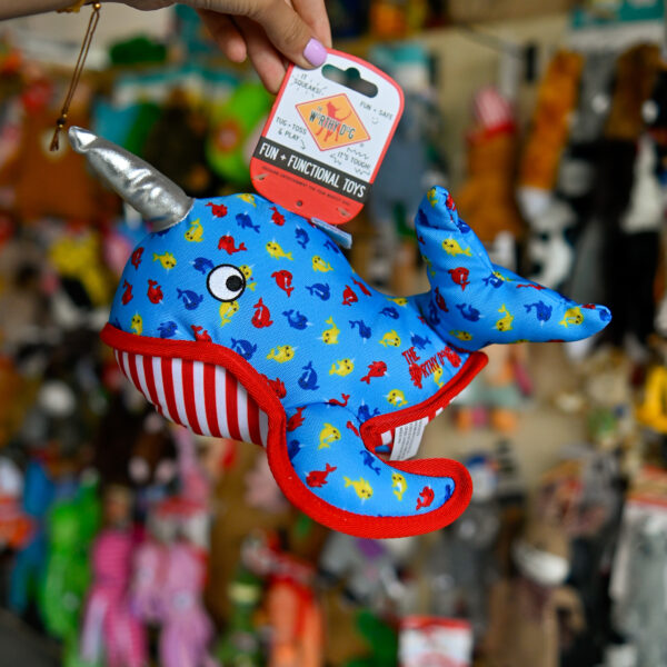 The Worthy Dog – Narwhal Toy Large wieloryb z podwójnym szwem