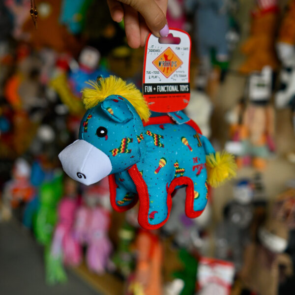 The Worthy Dog – Pinata Donkey Toy Small osiołek z podwójnym szwem