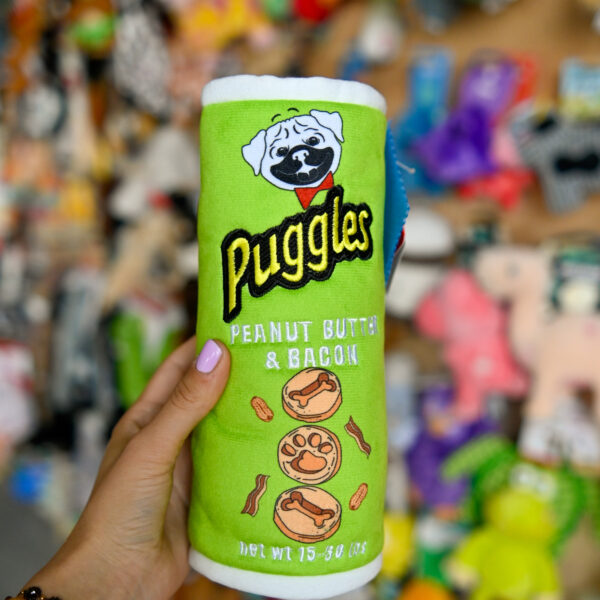 Lulubelles Power Plush Puggles Can Large - zielone czipsy Pringles