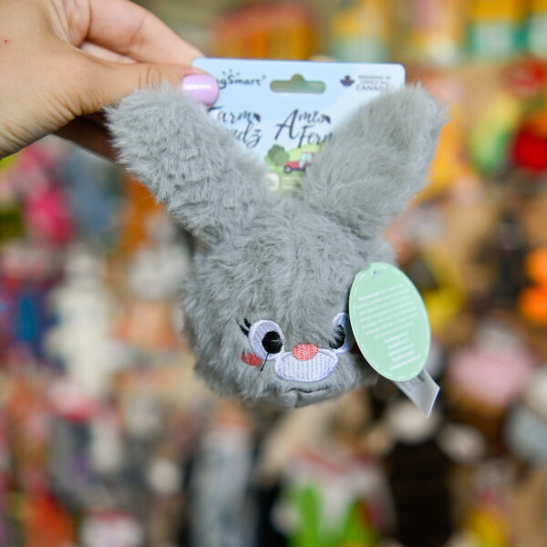 Hugsmart Farm Friendz – Bunny Ball pluszowy królik z kolczastą piłką w środku