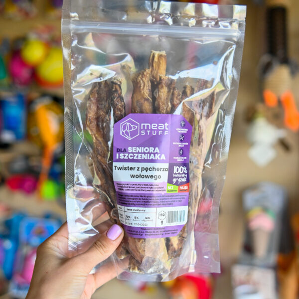 MEATSTUFF Twister z pęcherza wołowego (doypack 150 g)