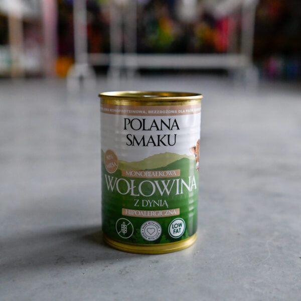 Polana Smaku - Wołowina z dynią 400g karma mokra