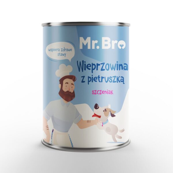 Mr. Bro Karma mokra Wieprzowina z Pietruszką dla Szczeniąt 400g