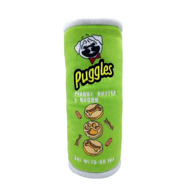 Lulubelles Power Plush Puggles Can Large - zielone czipsy Pringles