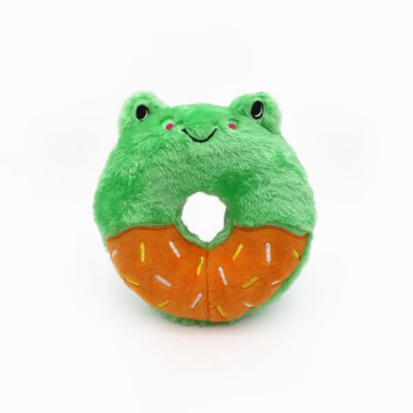 ZippyPaws Donutz Buddies Frog pluszowy donut żaba