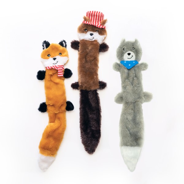 ZIPPYPAWS Skinny Peltz 3-Pack Large Americana ZP1076