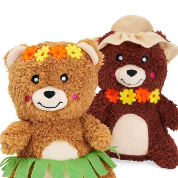 ZIPPYPAWS Cheeky Chumz Jr 2-Pack Pretty in Flowers pluszowe misie w kwiatuszkach