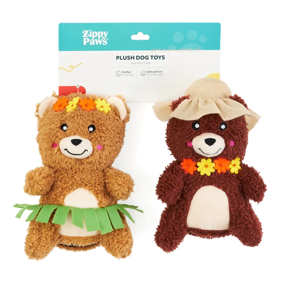 ZIPPYPAWS Cheeky Chumz Jr 2-Pack Pretty in Flowers pluszowe misie w kwiatuszkach