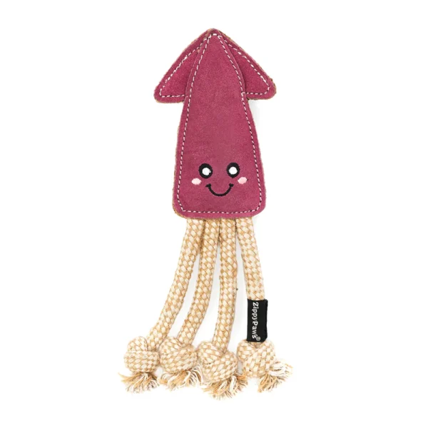 EcoZippy Suede Rope Buddies – Squid
