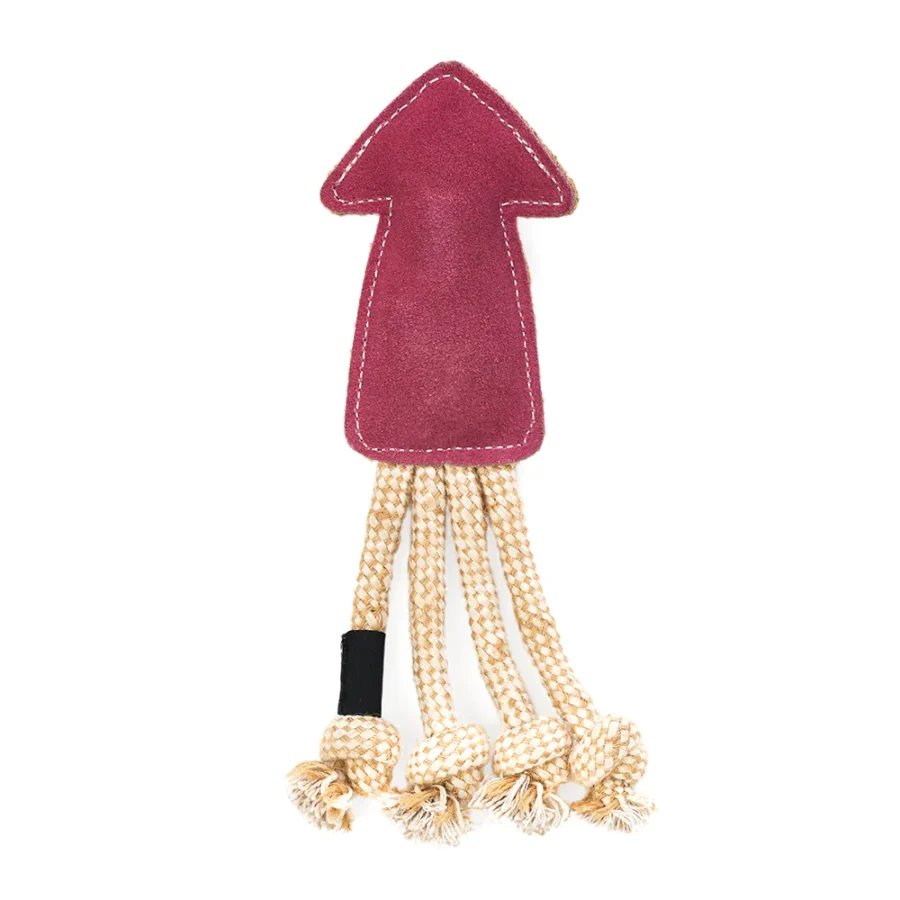 EcoZippy Suede Rope Buddies – Squid