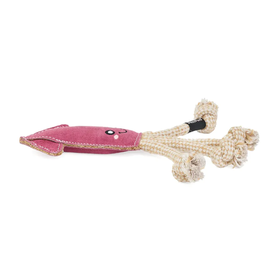 EcoZippy Suede Rope Buddies – Squid