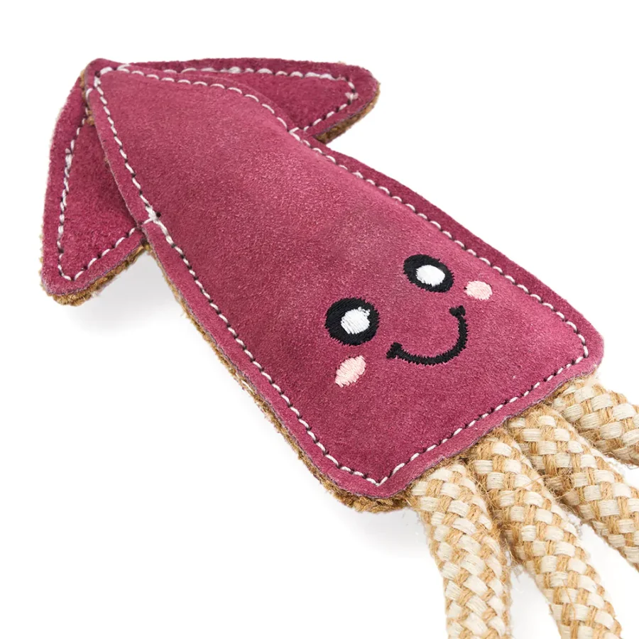 EcoZippy Suede Rope Buddies – Squid