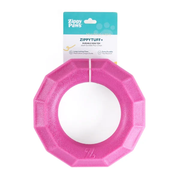 ZippyPaws Zippy Tuff Magenta Ring - różowe wytrzymałe kółko