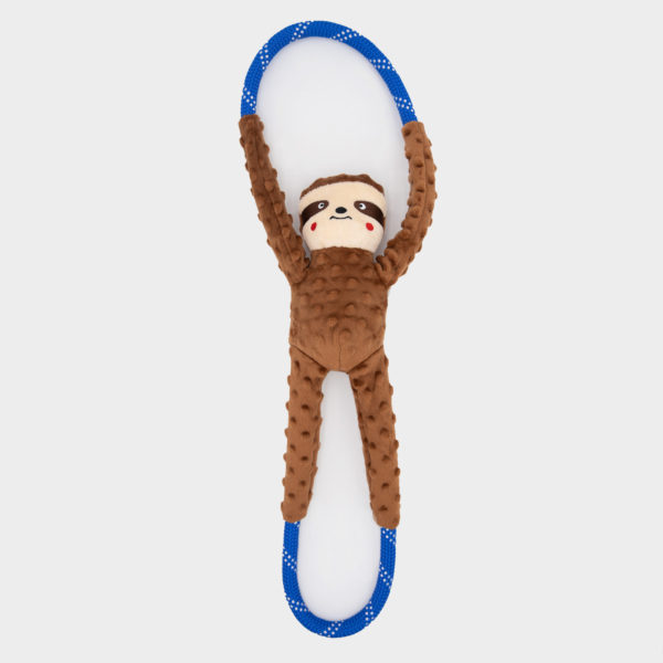 ZippyPaws RopeTugz – Sloth leniwiec szarpak ZP963