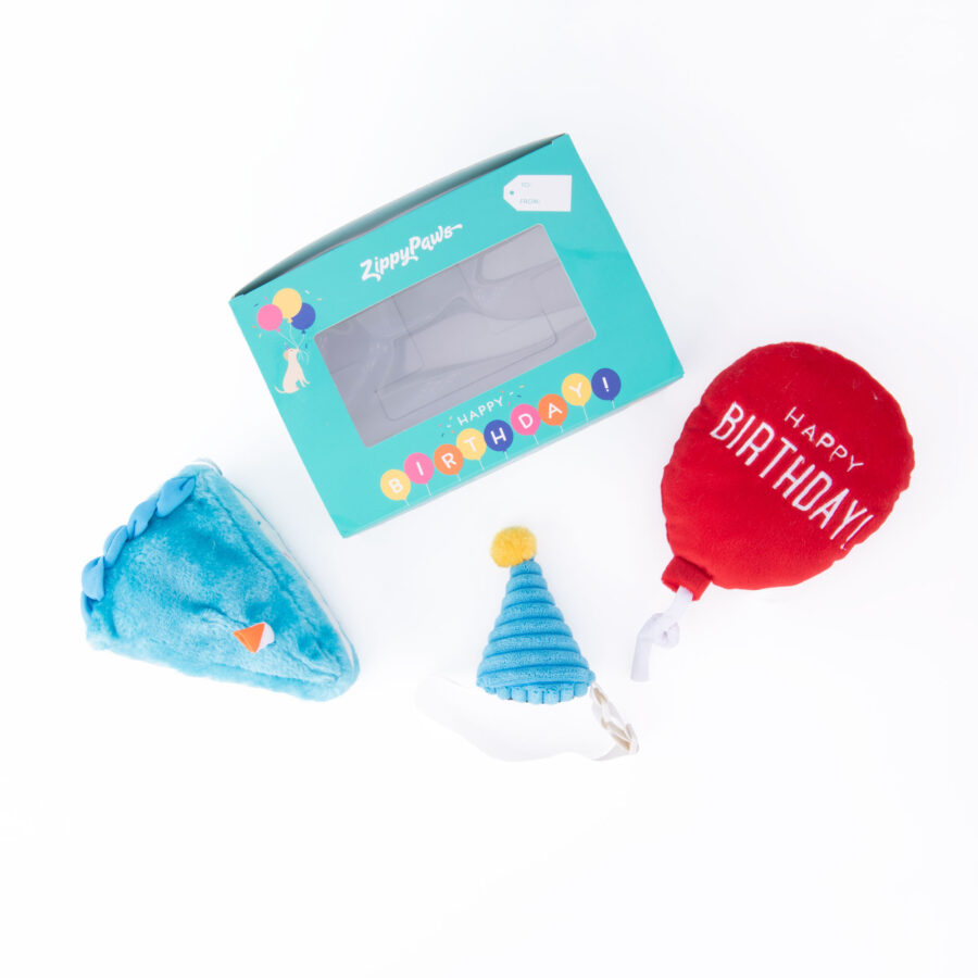 Zippy Paws Pup Birthday Box Blue – Urodzinowy niebieski box dla psa - obrazek 3