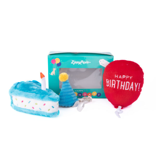Zippy Paws Pup Birthday Box Blue – Urodzinowy niebieski box dla psa