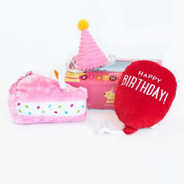 Zippy Paws Pup Birthday Box Pink – Urodzinowy różowy box dla psa