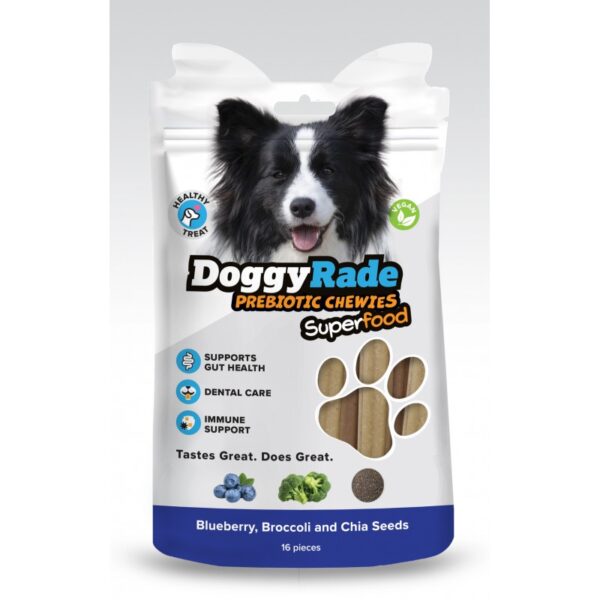 DoggyRade Superfood VEGAN Chewies Borówka Brokuł Chia 100g