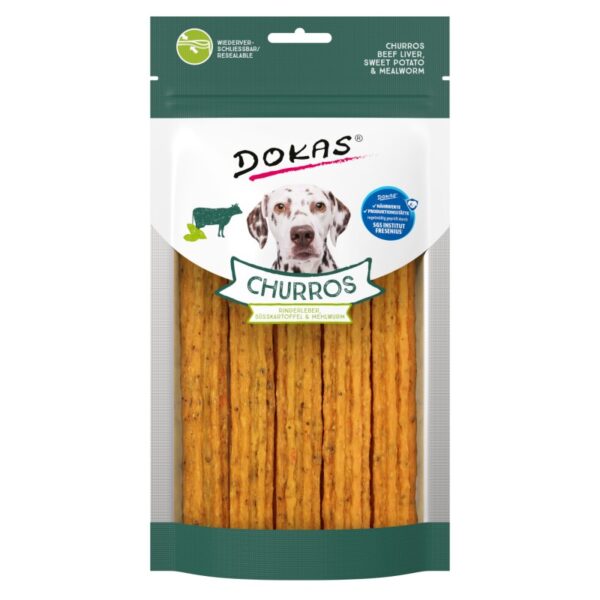 DOKAS Churros 150g Wątroba wołowa - Insekty