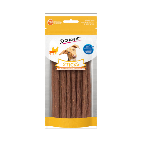 DOKAS pałeczki kurczak & wołowina 60g