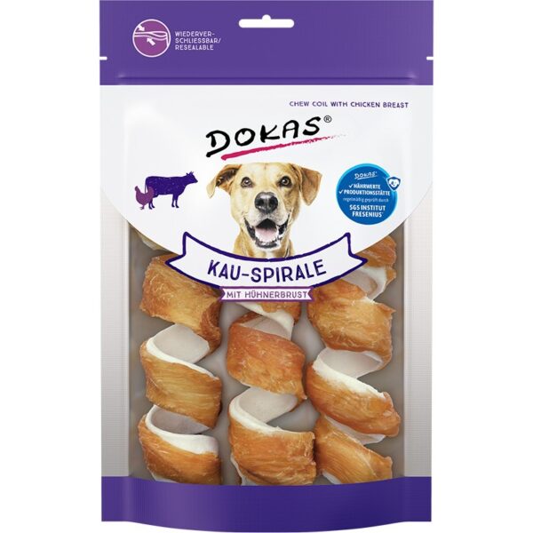 DOKAS Spirala kurczak 3szt / 110g gryzak dla psa