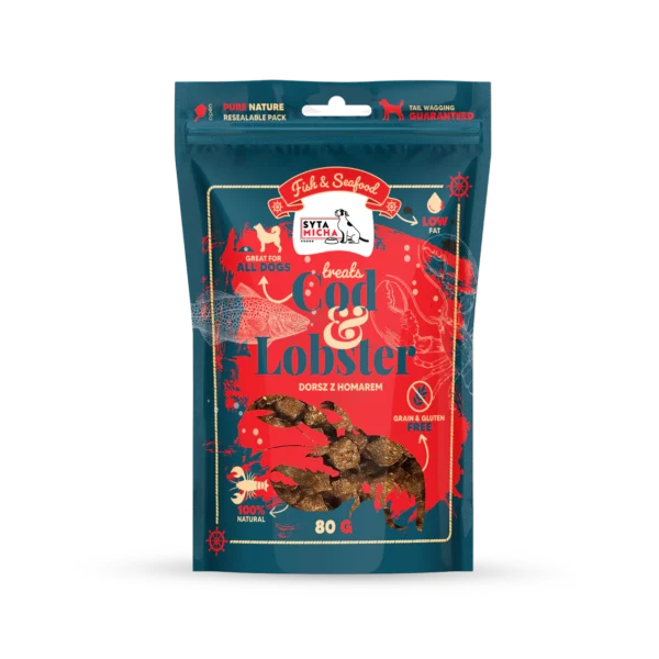 Syta Micha Fish & Seafood Przysmaki z homarem dla psa 80g