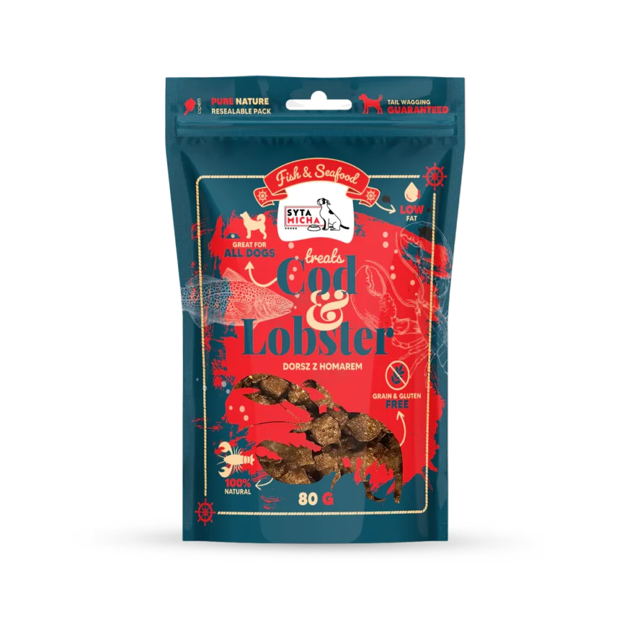 Syta Micha Fish & Seafood Przysmaki z homarem dla psa 80g