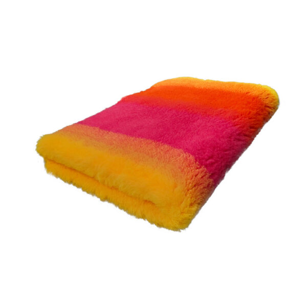 BUBA Legowisko DRY BED 28mm 100x75 cm tęcza róż pomarańcz