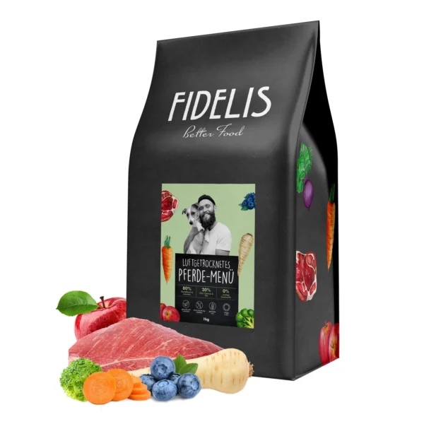 Fidelis Pferde-Menü Karma suszona powietrzem - konina 1 kg
