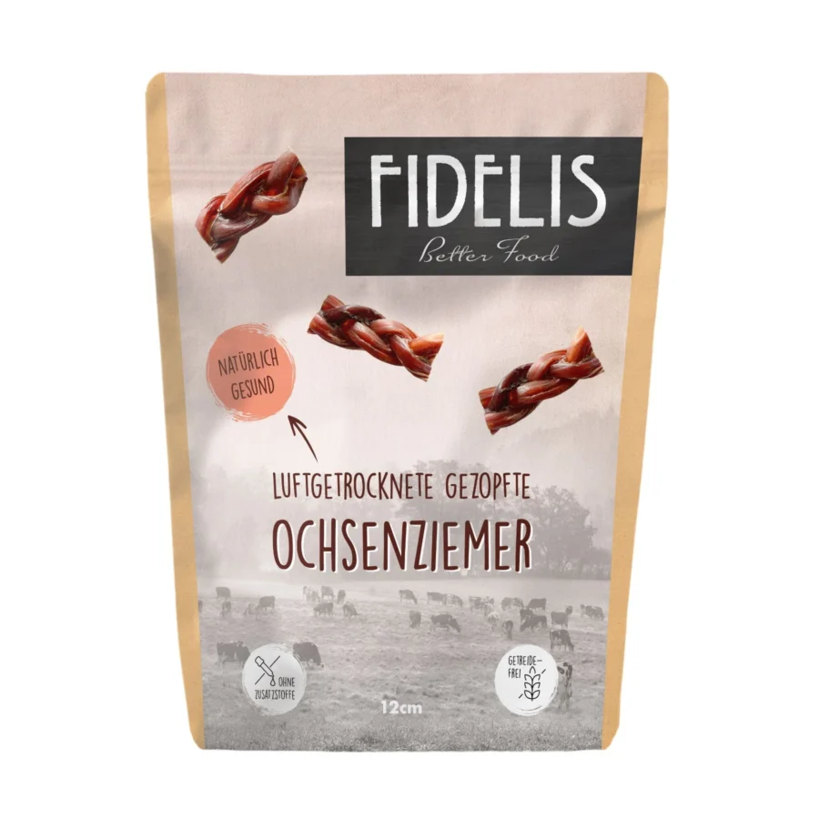 Fidelis Ochsenziemer gezopft duży Penis wołowy pleciony 12 cm