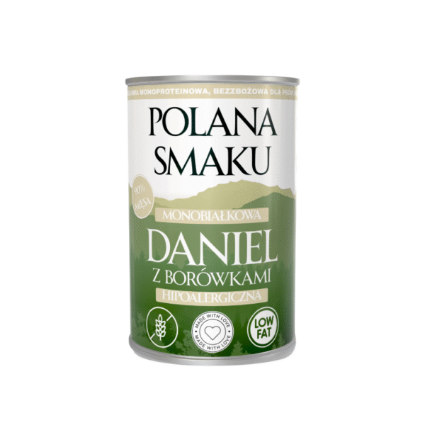 Polana Smaku - Daniel z borówkami 400g karma mokra