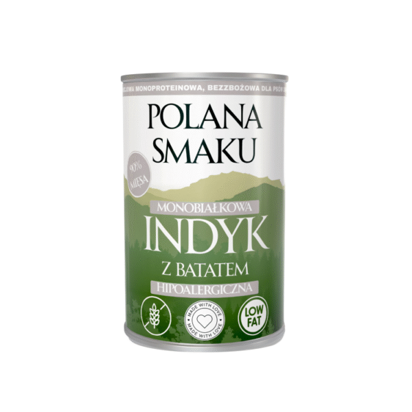 Polana Smaku - Indyk z batatem 400g karma mokra