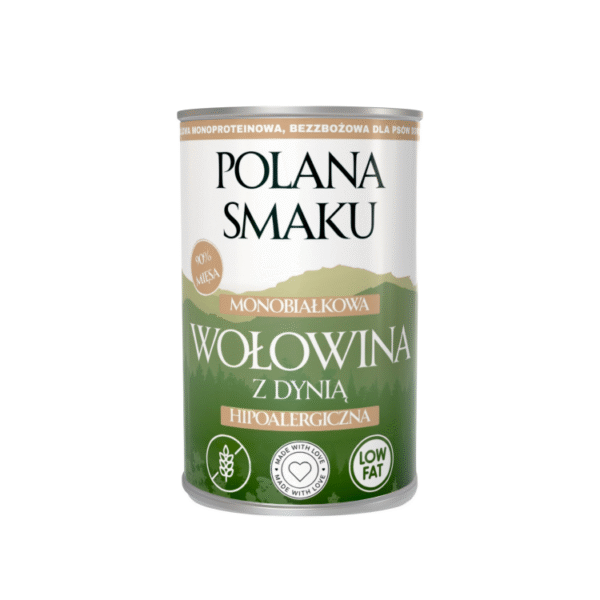 Polana Smaku - Wołowina z dynią 400g karma mokra