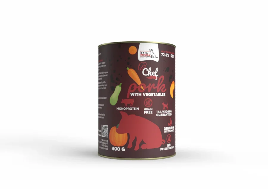 karma mokra syta micha chef wieprzowina