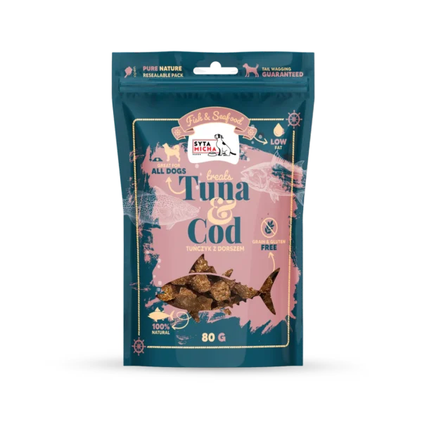 Syta Micha Fish & Seafood Przysmaki z tuńczykiem dla psa 80g