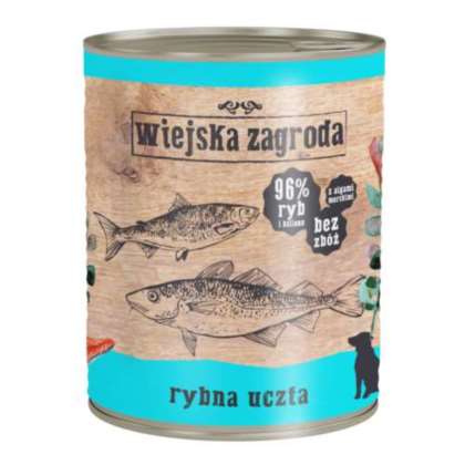 Wiejska Zagroda Karma mokra dla psa rybna uczta (dorosły) 800 g