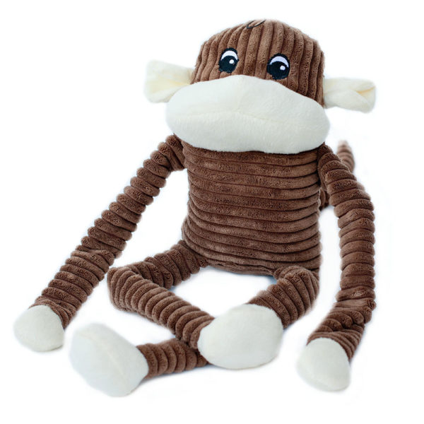 ZippyPaws Spencer the Crinkle Monkey XL małpka z szeleszczącymi nogami ZP136