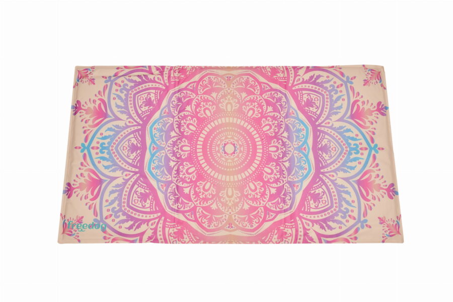 FREEDOG MATA CHŁODZĄCA mandala beż 110 x 70 cm