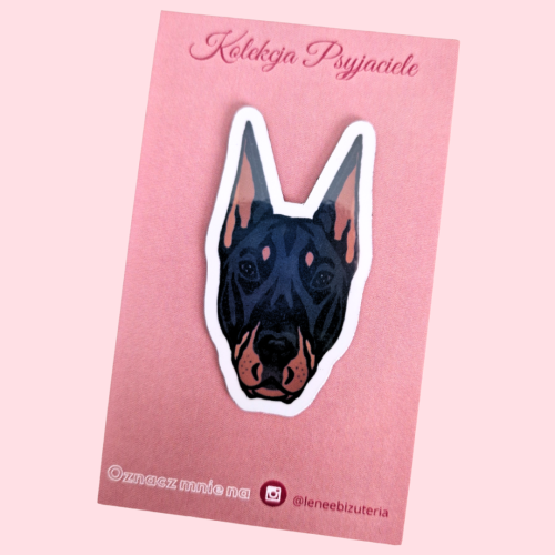 LENEE Magnes holograficzny dla psiary - Doberman 1