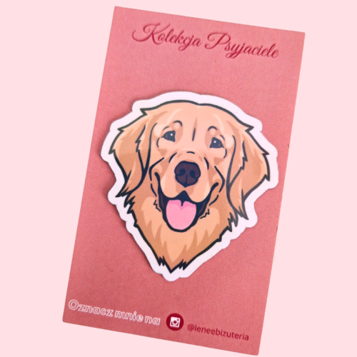 LENEE Magnes holograficzny dla psiary - Golden Retriever