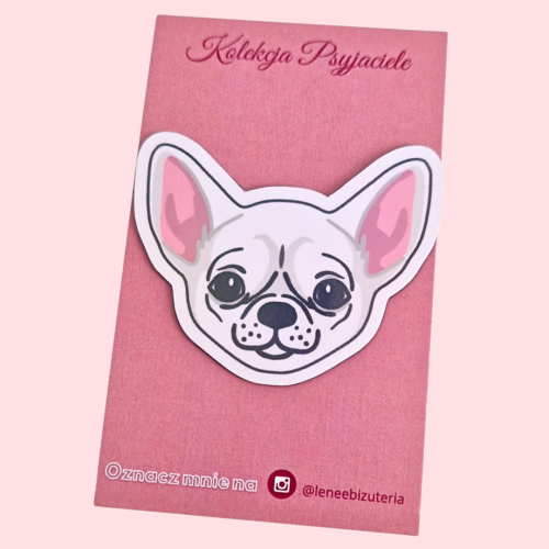 LENEE Magnes holograficzny dla psiary - Chihuahua biały