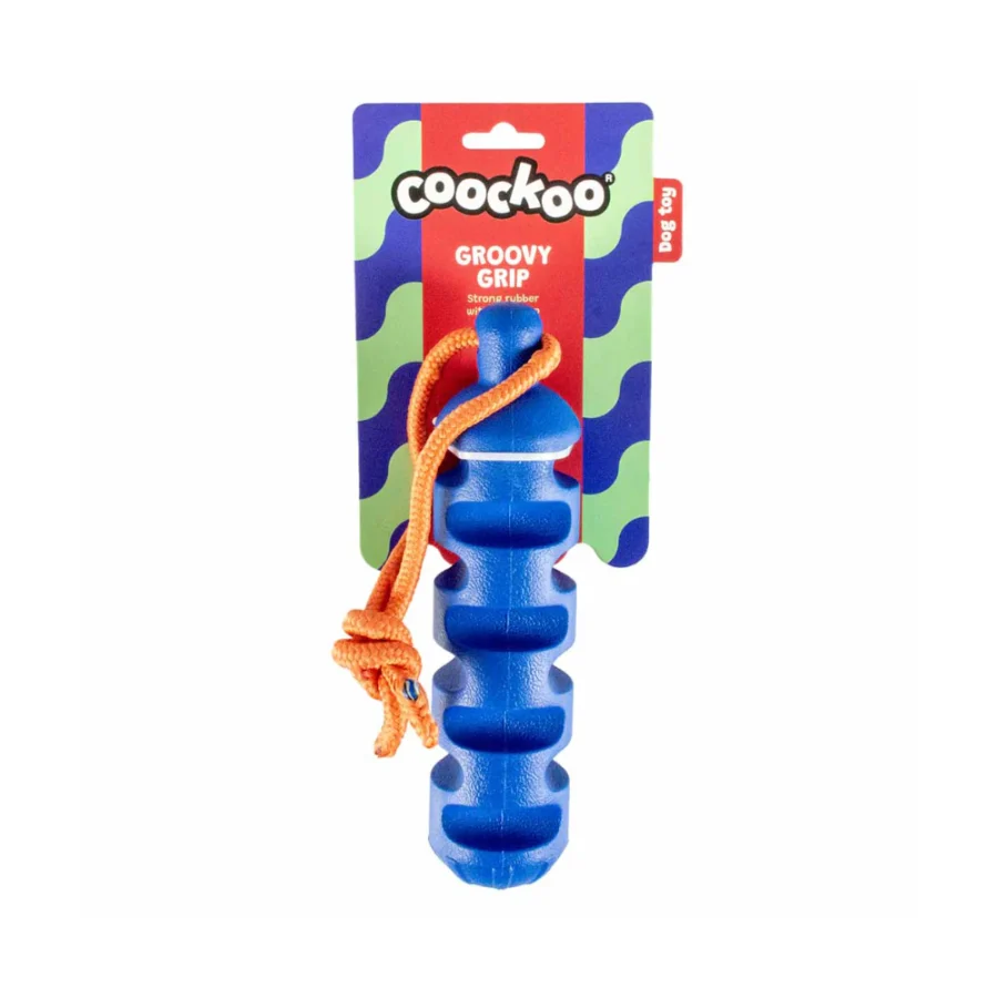 Coockoo Zabawka Dla Psa Groovy Grip Niebiesko-Pomarańczowa szarpak