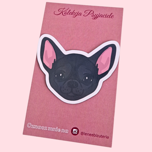 LENEE Magnes holograficzny dla psiary - Chihuahua czarny