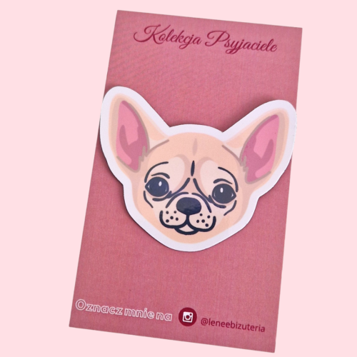 LENEE Magnes holograficzny dla psiary - Chihuahua beżowy