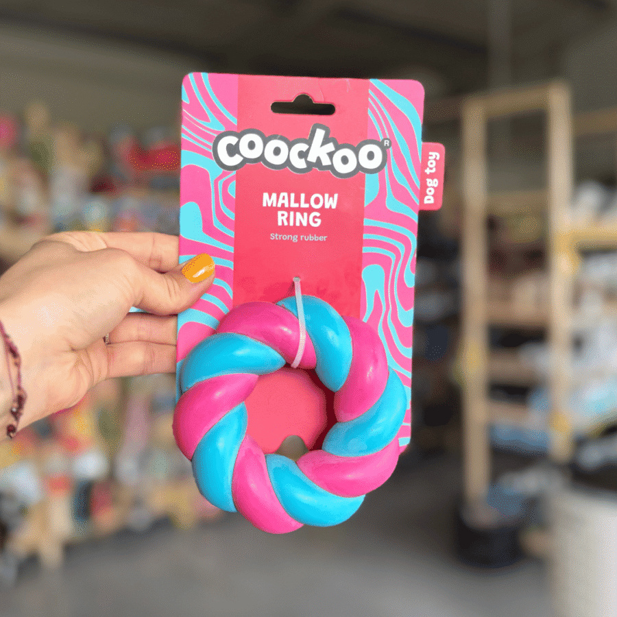 Zabawka Dla Psa Z Pierścieniem Mallow Coockoo - ringo kolorowe